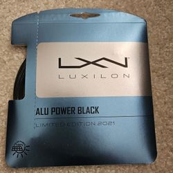 Brand New Luxilon Alu Power Black Tennis String 16L 1.25