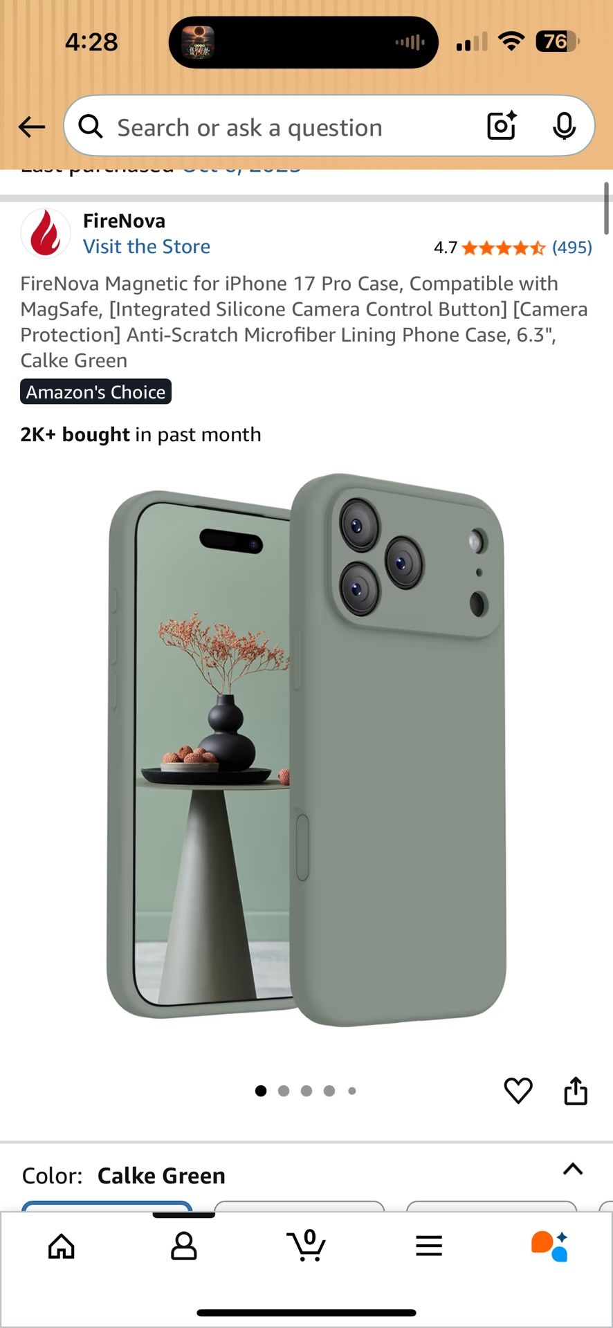 New Magnetic for iPhone 17 Pro Case, Compatible with MagSafe, [Integrated Silicone Camera Control Button] [Camera Protection] Anti-Scratch Microfiber 