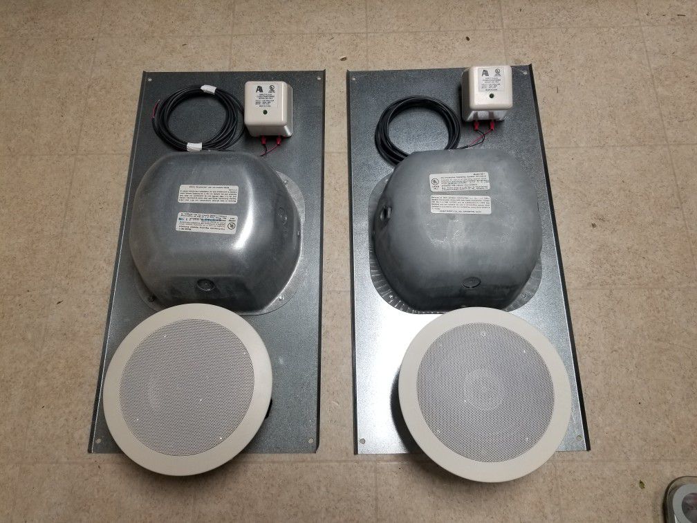 OWI AMP-IC5/6 Ceiling Mount Speakers w/ enclosures and XFMRs