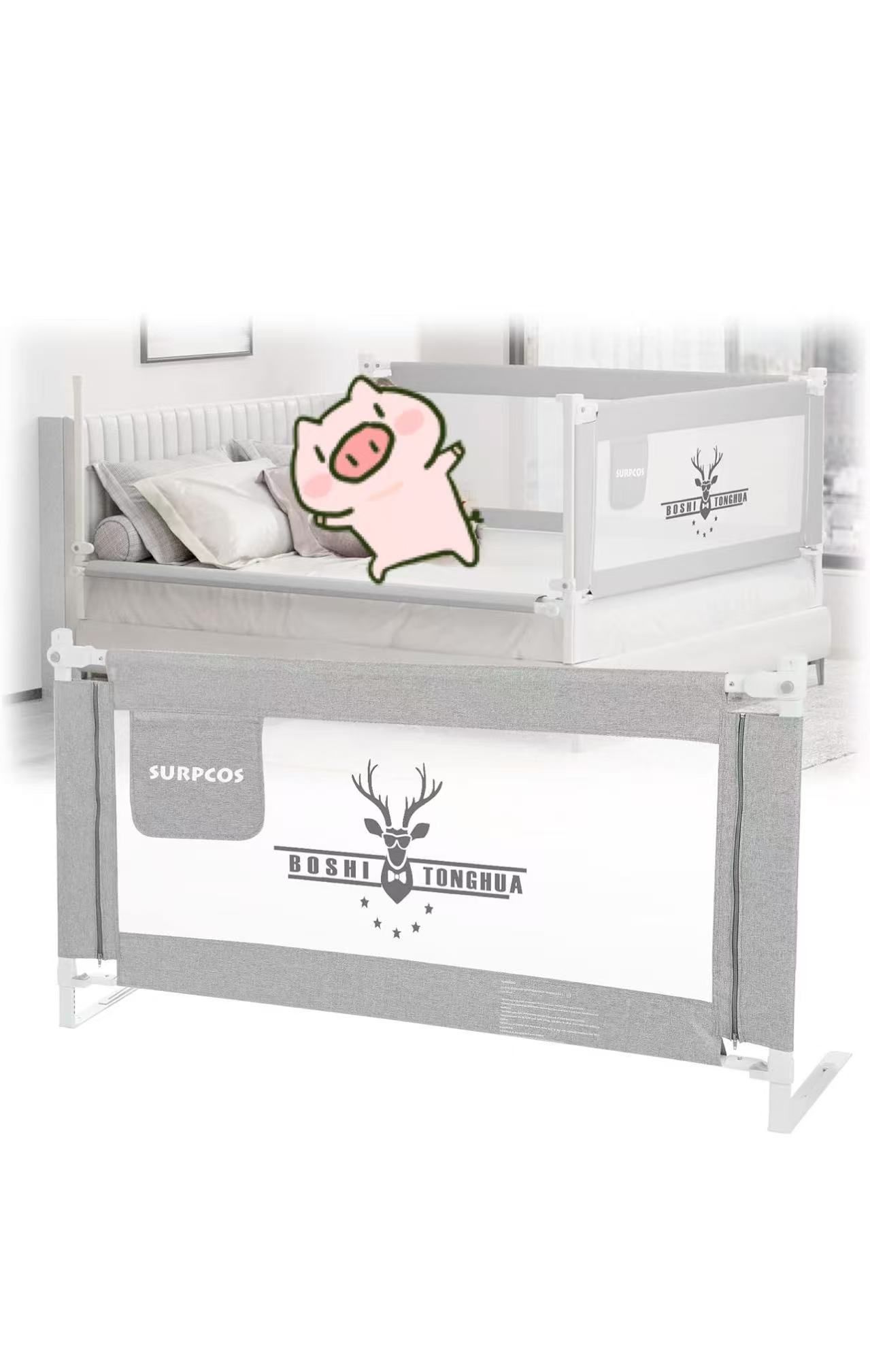 SURPCOS Bed Rails for Toddlers 