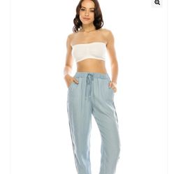 NWT NWT Ci Sono Light Denim Jogger Tencel Pants-Large