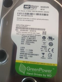 Western Digital WD AV 2TB Hard Drive