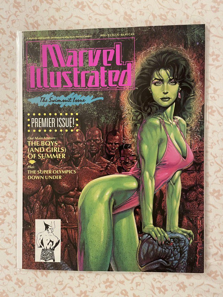 Marvel Illustrated Swimsuit Issue 1 She Hulk Edition NM 1991
