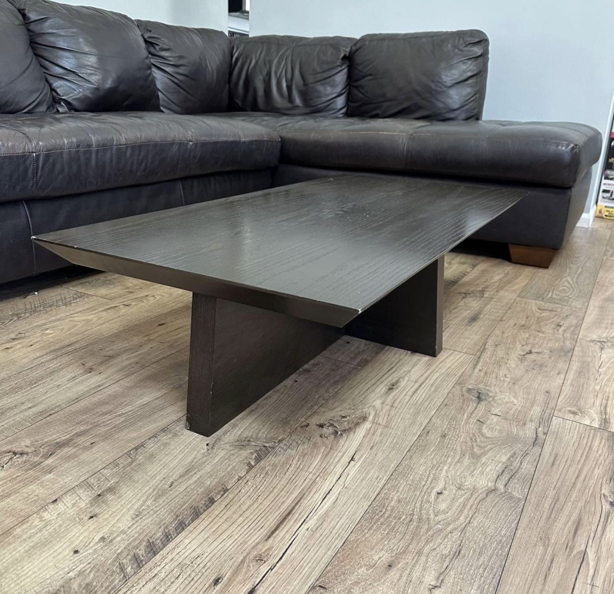 Crate and Barrel Espresso Coffee Table