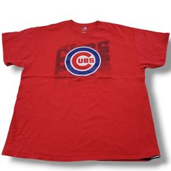 Chicago Cubs Shirt Size XL MLB Genuine Merchandise Baseball Graphic Print Shirt Graphic Tee