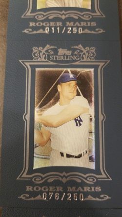 2007 Topps Sterling Roger Maris 3 card lot