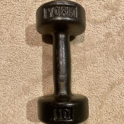 Vintage York Dumbbell #10 Roundhead