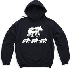 Mama Bear Sweatshirt and Hoodie, Customizable Mom Outfit, Mother's Day Gift, Custom Mama Sweatshirt, Mama Bear Hooded With Kids Names, 