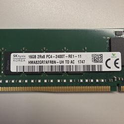 SK HYNIX 16GB 2RX8 PC4-2400-RE1-11 Server RAM