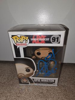 Ryan Hurst Signed & Vaulted Opie Winston Sons of Anarchy Funko Pop Figure #91 w Protector NIB