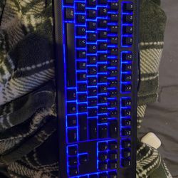 SteelSeries Apex 100 Gaming Keyboard - Tactile & Silent - Blue LED Backlit - 