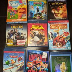 Various BluRays and DVDs