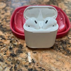 White Air Pods Apple 