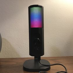  Microphone for Podcast Recording, PC Computer Gaming Streaming Mic with RGB Light