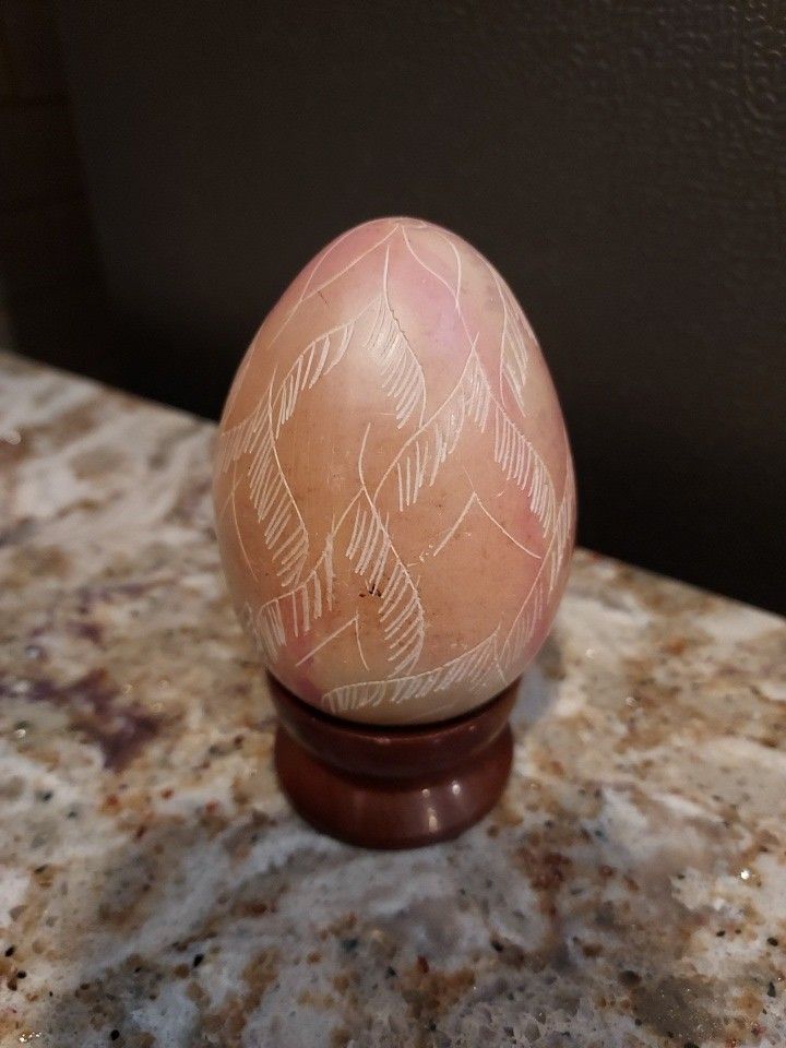 Besmo Egg Handcarved In KENYA 