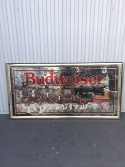Mirror Budweiser collector vintage mirror from 1990