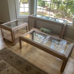 Living Room Table Set - Side Table, Coffee Table and Sofa Table 