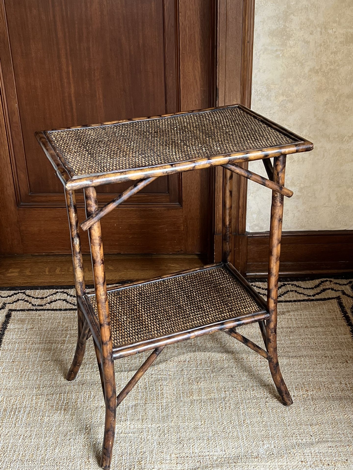 Tortoise Bamboo Side Table