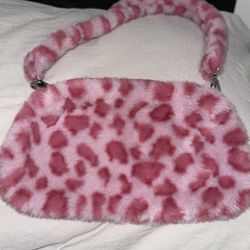 Small Purse - Pink Leopard Print 