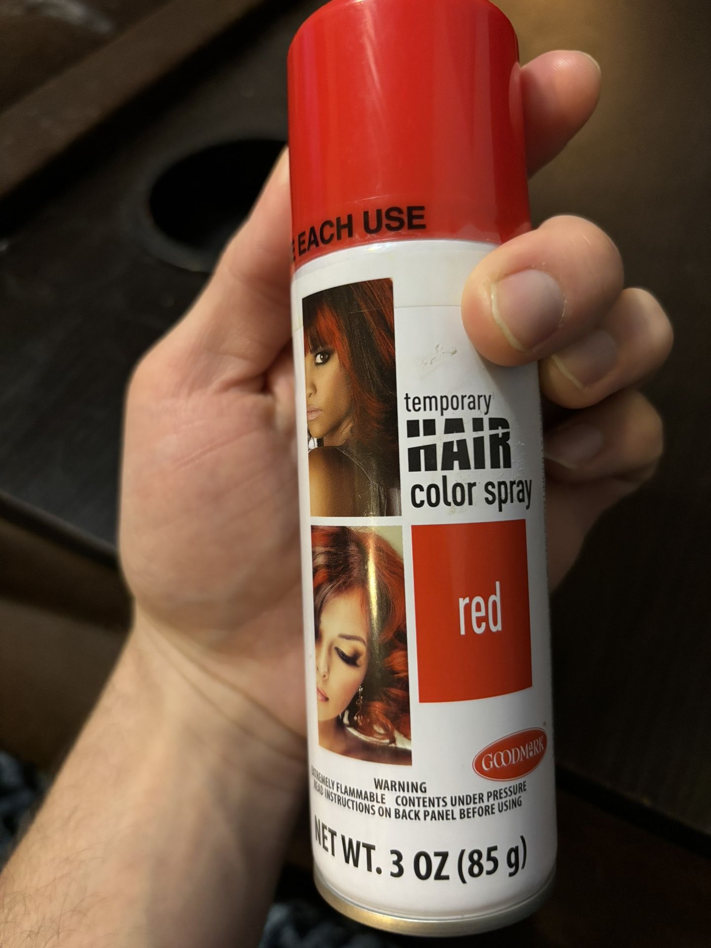 Temporary Red Hair Coloring Spray 