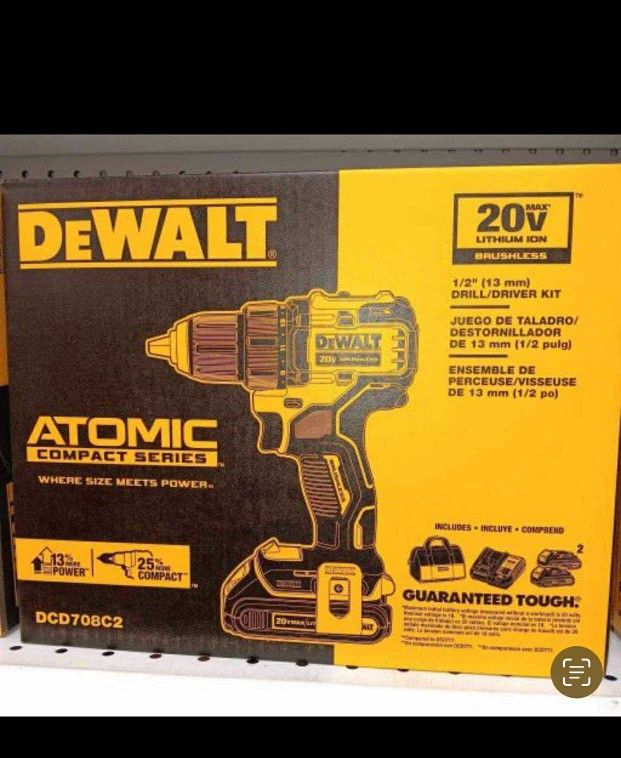 Dewalt New Atomic 20v Brushless Drill Driver
