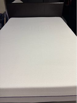 Purple plus full-size mattress with base