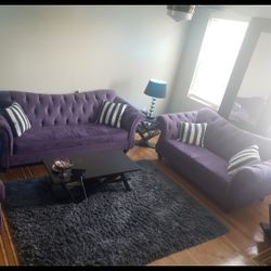 Purple Couch/Loveseat Set