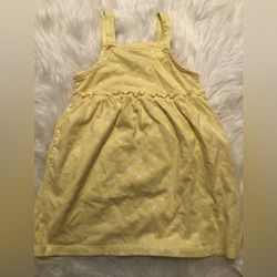 Wonder Nation 2T yellow/white toddler girl dress