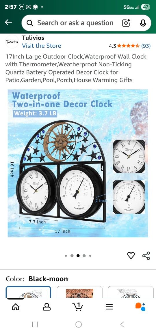 Large Wall Clock