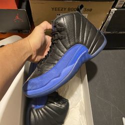 Jordan Black Game Royal 12s size 8.5