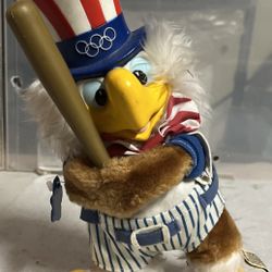 Sam the Olympic Eagle Applause Plush Toy 10” 1980’s Vintage Retro 