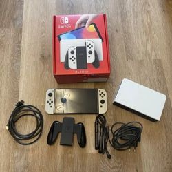  Handheld Console - 64GB - White Nintendo Switch OLED Model HEG-001