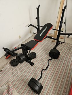 Home Gym Setup – Bench Press + Weider + Weights (Must Sell)