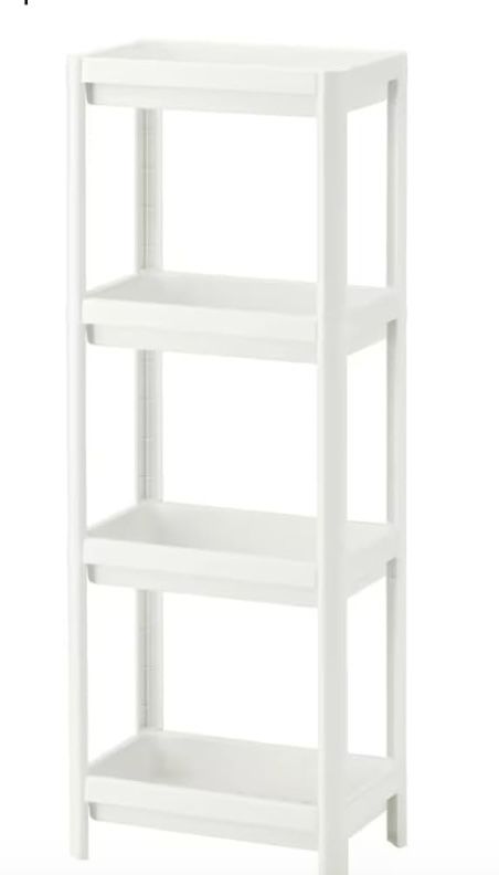 4 Tier Shelf White