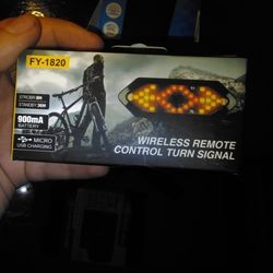 Bike Front Light And Wireless Turn Signal Lights For Back
