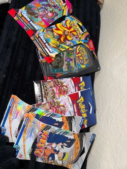 CHAOS RISING POKEMON NAURTO AND 25 cards surprise packs bundle