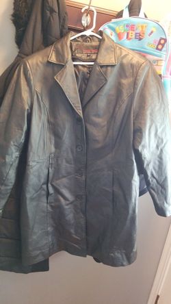 Leather jacket size 1x