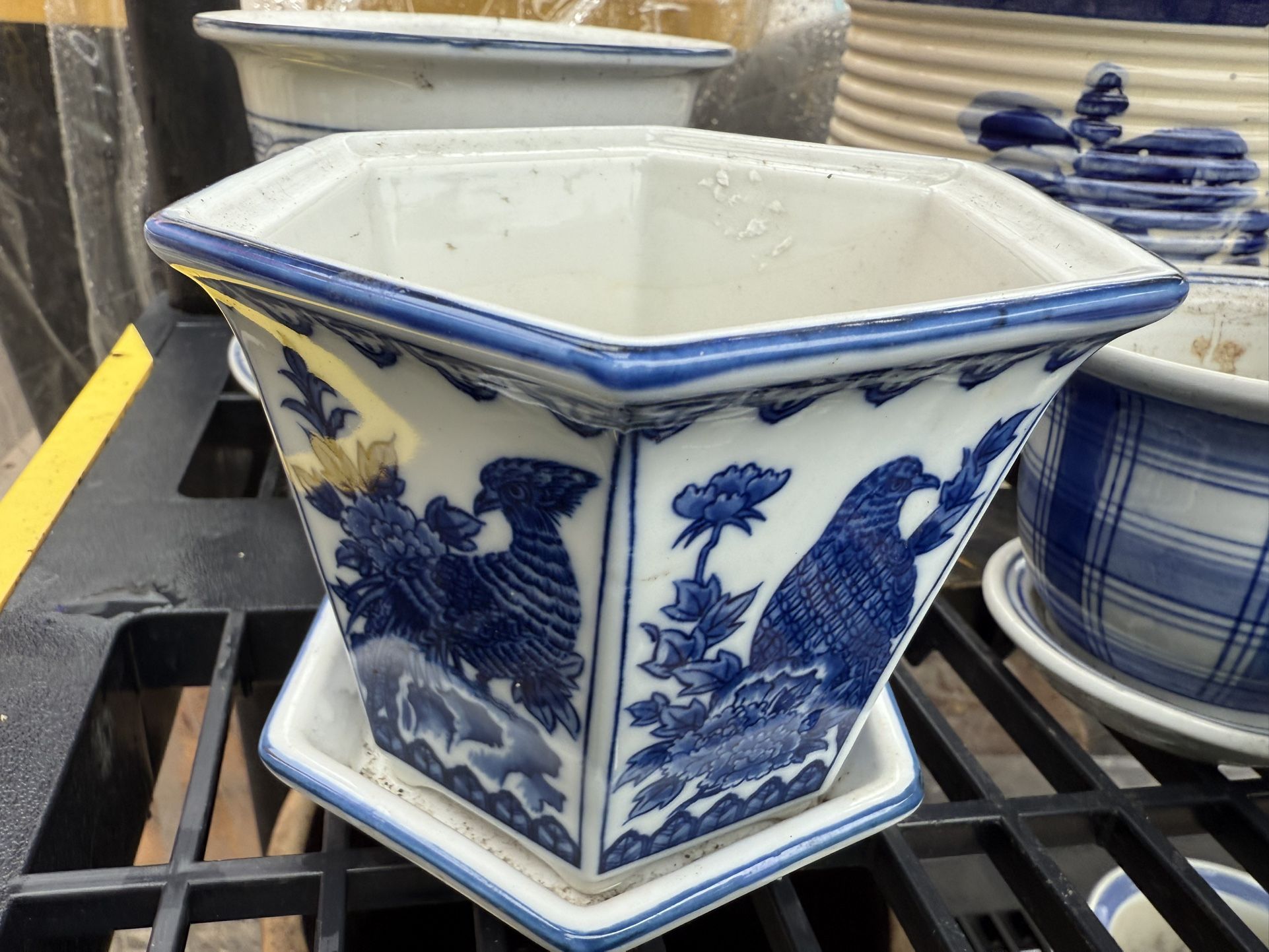 Andrea By Shaded Blue And White With Bottom Tray