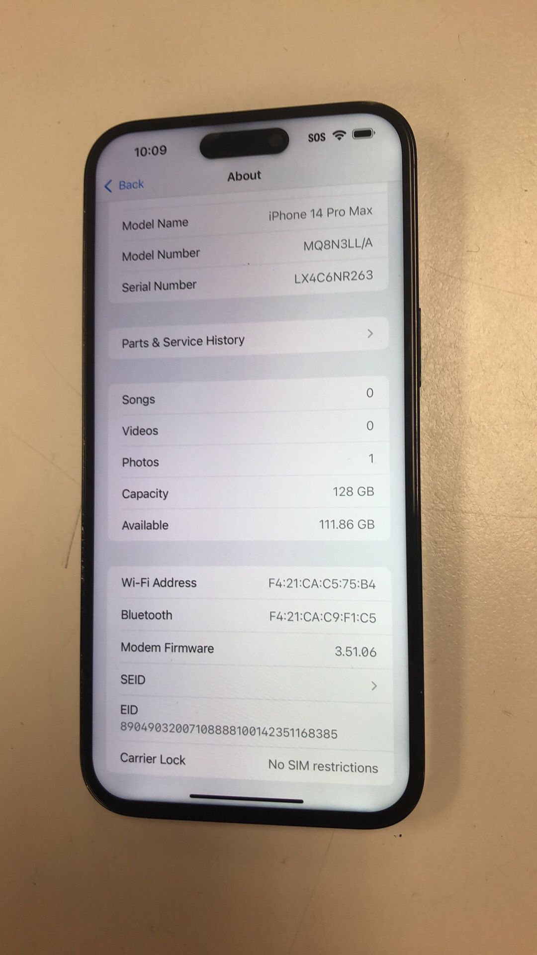 Apple iPhone 14 Pro Max 128gb Unlocked