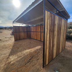 Loafing Shed Kit Horse Corral Wood Barn 