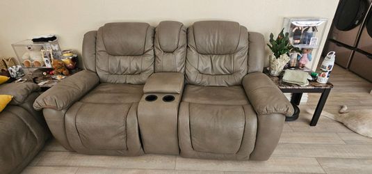 Reclining Love Seat and Reclining Sofa