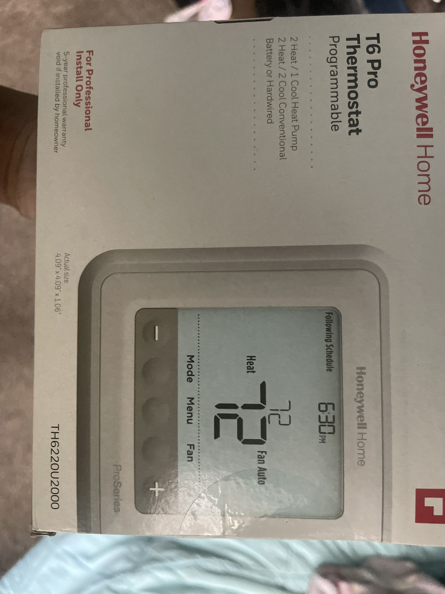 Honeywell Home T6 Thermostat 