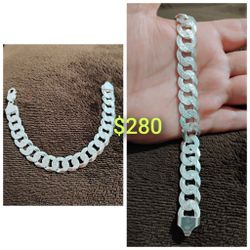 925 Sterling Silver Bracelets/Brasaletes De Plata 925