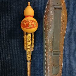 NEW Bamboo Gourd  Flute With Case 