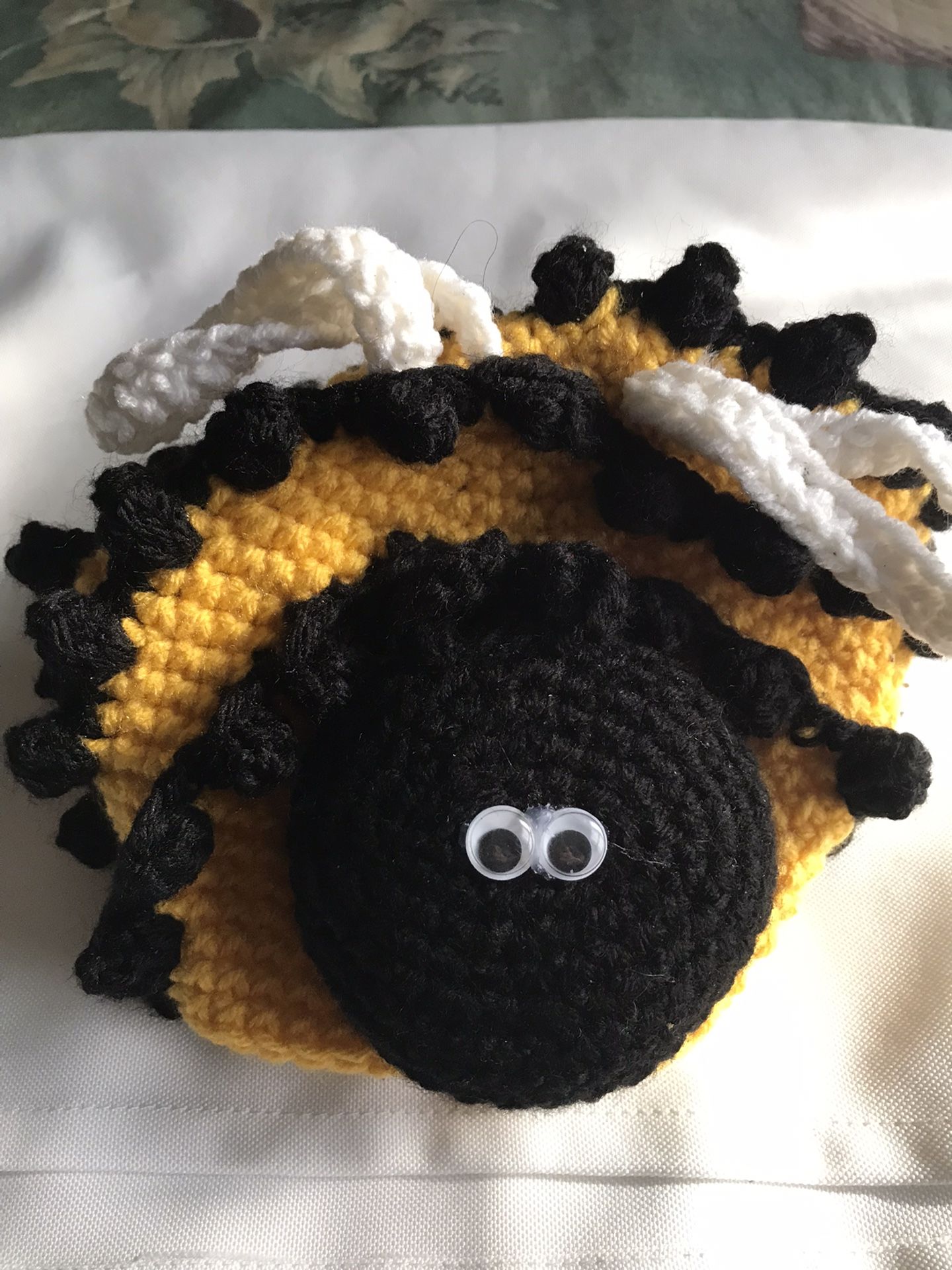 Crocheted Toddler Bee Hat