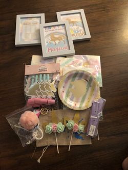 Unicorn birthday party / party decoration/party supplies