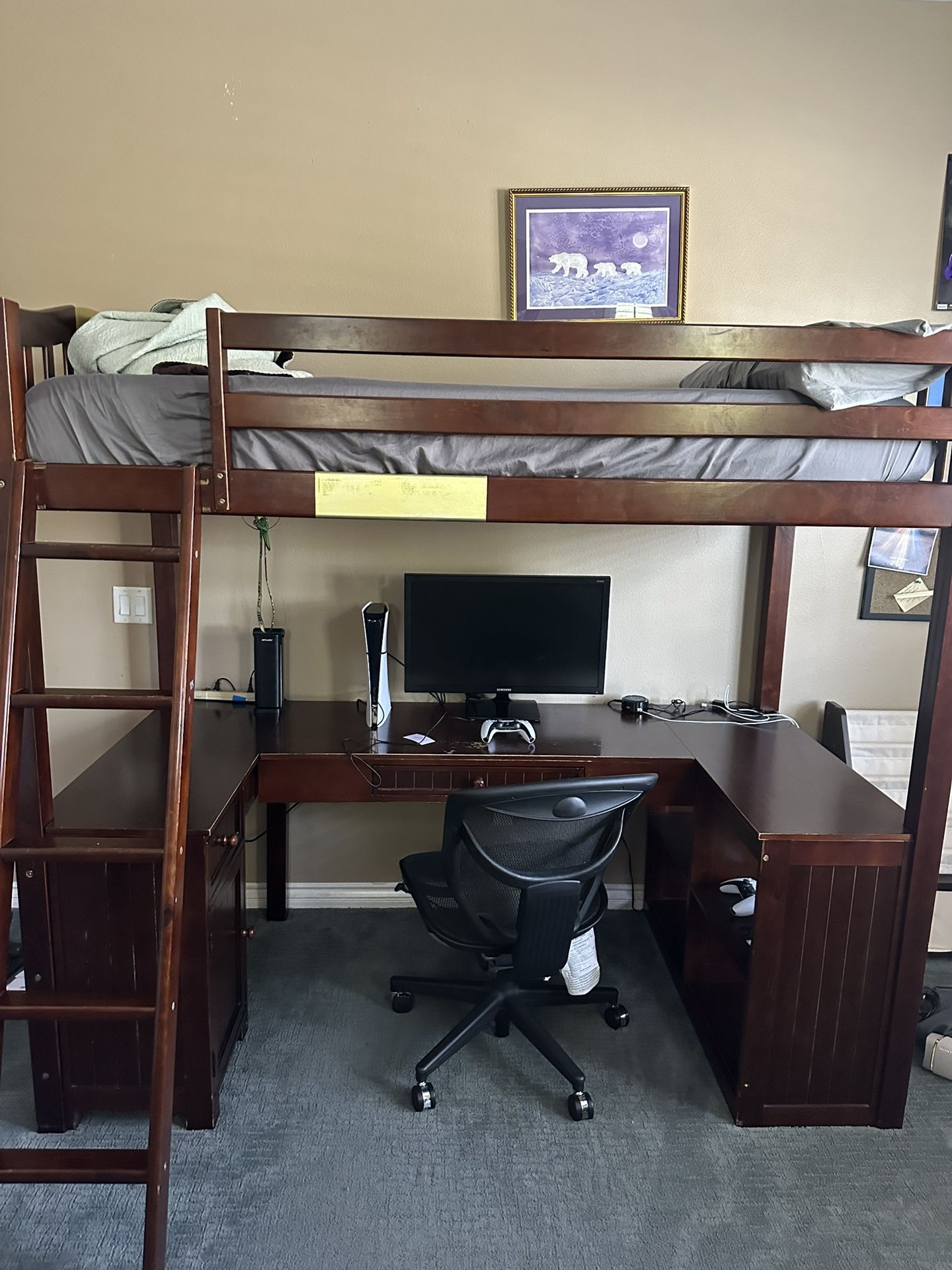 Bunk Bed With Desk