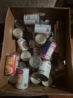 Free box of can food