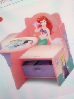 Pink "Mermaid" Kids Desk. Sold As Is. Sale Is Final. Firm Price.