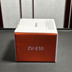UNOPENED Sony ZV-E10 + 16-50mm lens
